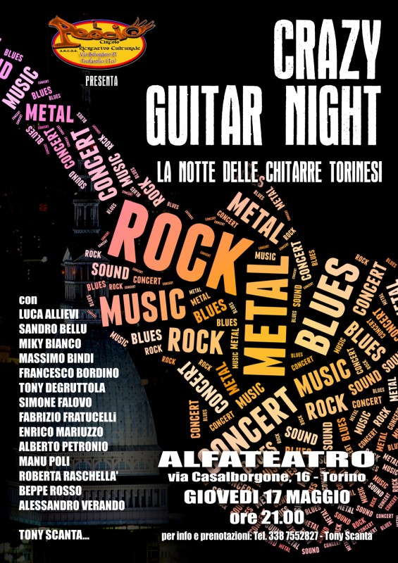 Crazy Guitar Night - 17 Maggio 2012 - TEATRO ALPHA (TO)