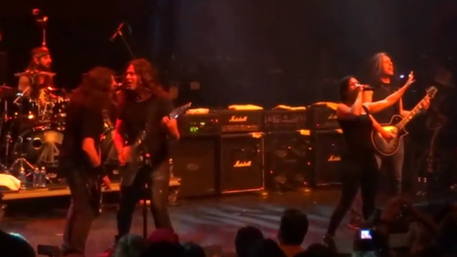 METAL ALLEGIANCE - Fan-Filmed Video From ShipRocked 2015 Posted; LACUNA COIL Vocalist Cristina Scabbia Performs IRON MAIDEN Classic "Run To The Hills"