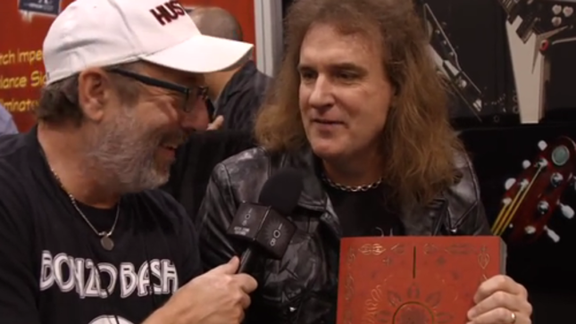 MEGADETH Bassist David Ellefson And Journalist Lonn Friend Flip Through 108 Rock Star Guitars Book; Video Available