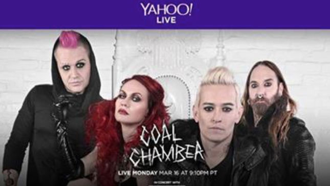 COAL CHAMBER Streaming Tonight's Show Live From Denver Via Live Nation / Yahoo