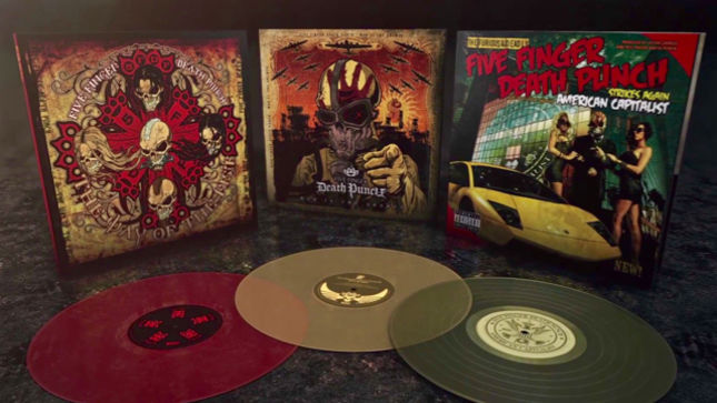 FIVE FINGER DEATH PUNCH - Unboxing Video Posted For 2016 Vinyl Reissues