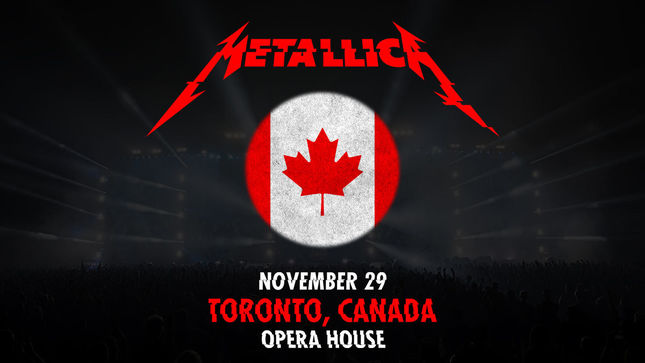 METALLICA Announce Toronto Club Show